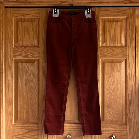 TALBOTS - Stretch Corduroy Straight Leg Pants - Copper -- NEW with Tag - Picture 8 of 12